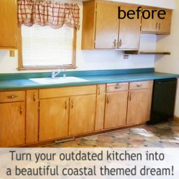 diy coastal kitchen remodel