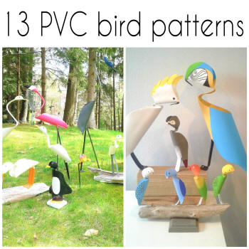 pvc pipe bird patterns