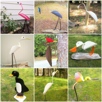 Crazy DIY Mom | PVC pipe bird patterns