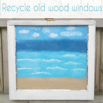 repurposed wooden windows