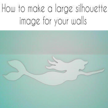 how to make large silhouettes for your walls