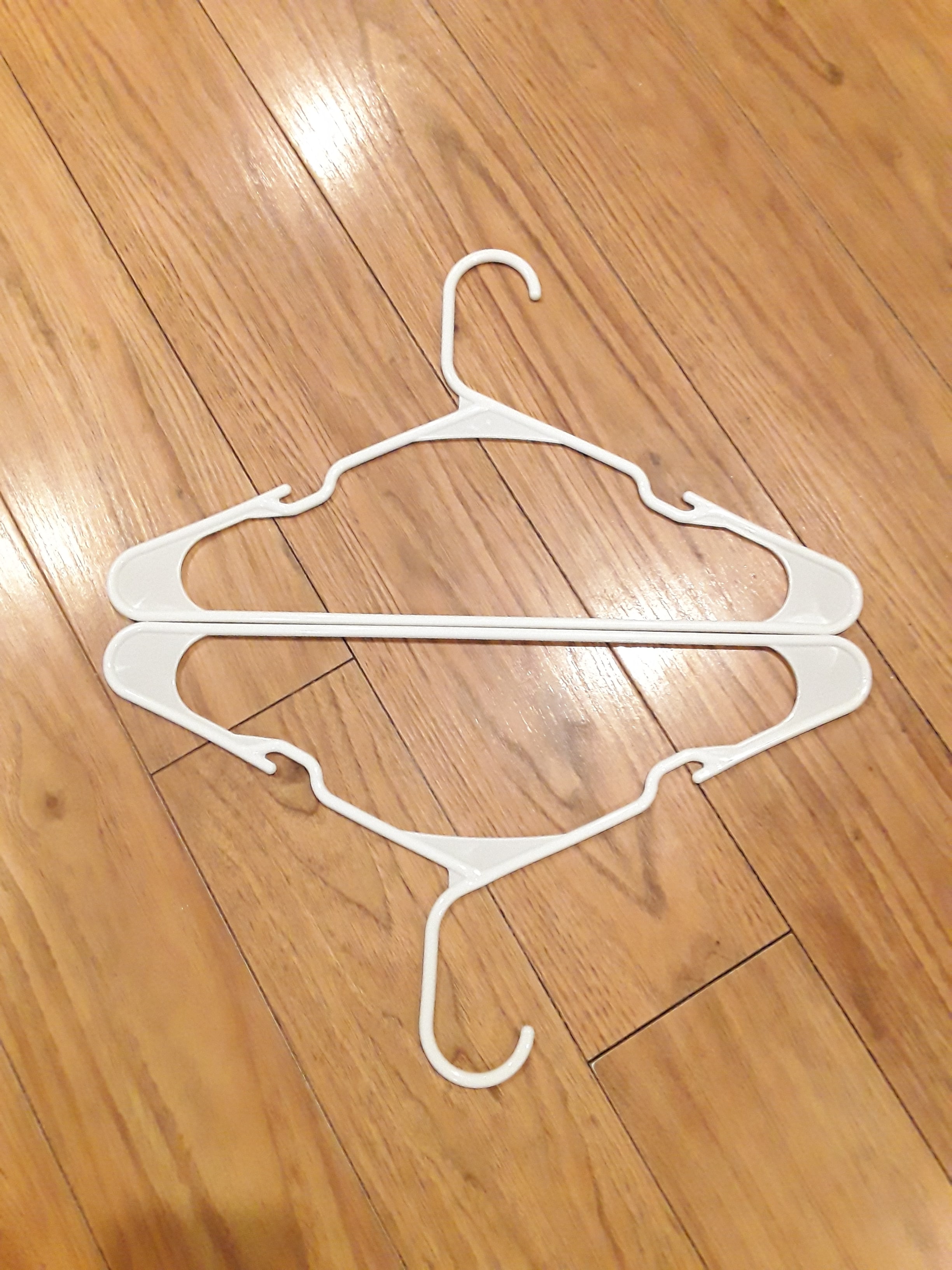 How to make clothes hanger snowflakes