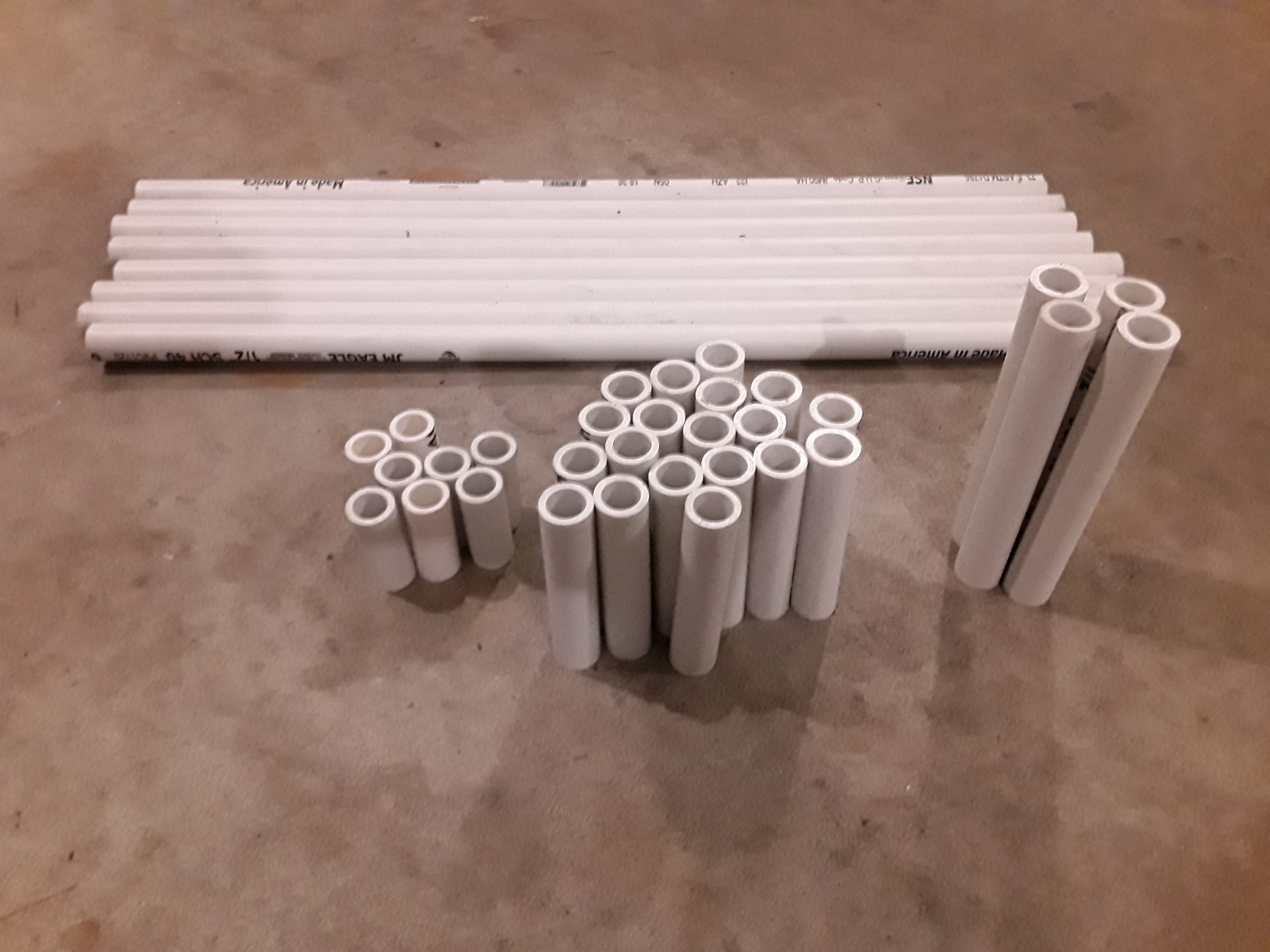 DIY pvc pipe shoe organizer