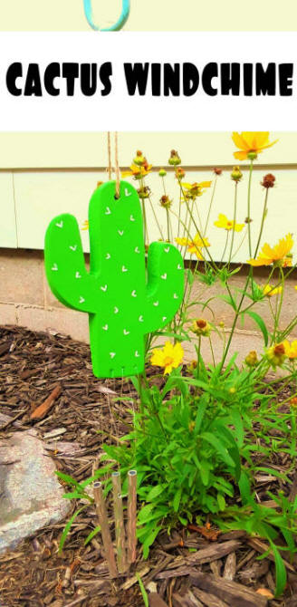 diy cactus windchime