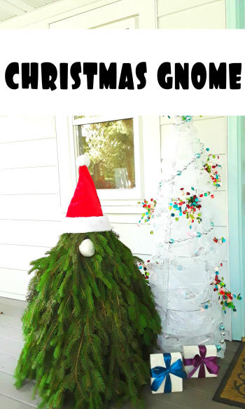 how to make winter christmas holiday porch gnome