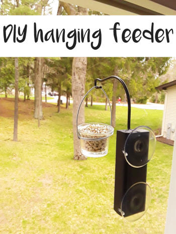 diy hanging bird feeder