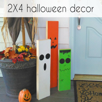 2x4 halloween porch decor