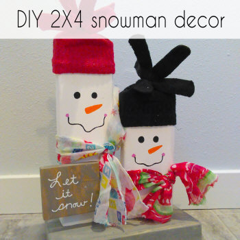 2x4 snowman decor