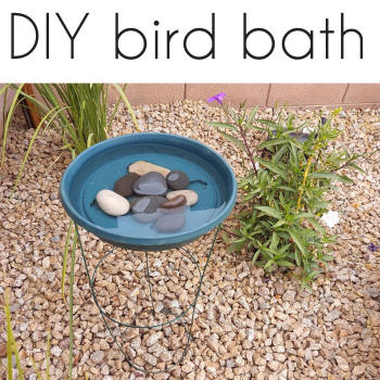 diy bird bath