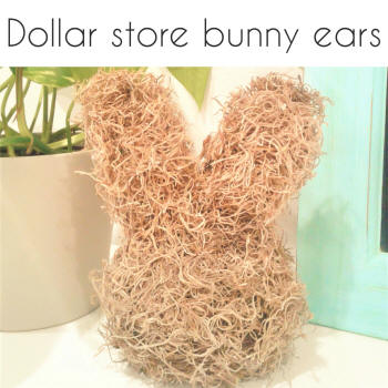 dollar store easter bunny decor