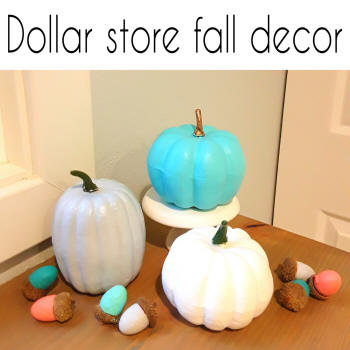 dollar store fall decor