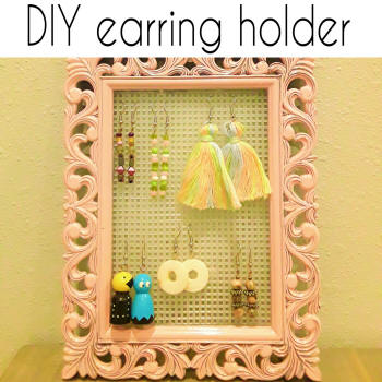 diy earring holder