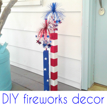 diy 4th of july fireworks porch decor