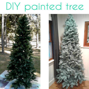 painted christmas tree