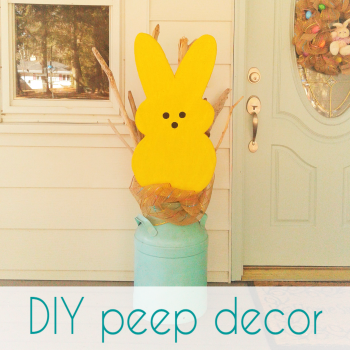 easter decor peeps