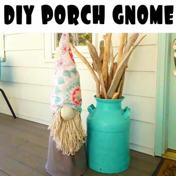 diy porch gnome