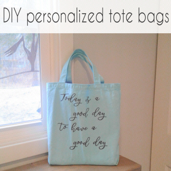 DIY personalized tote bags