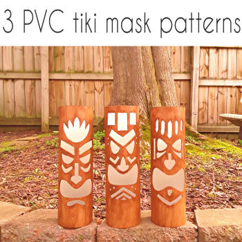 pvc tiki mask patterns