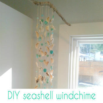 diy seashell windchime