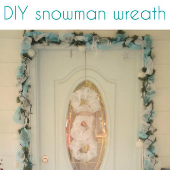 diy deco mesh snowman wreath