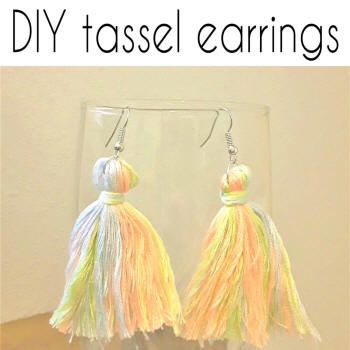 diy tassel earrings