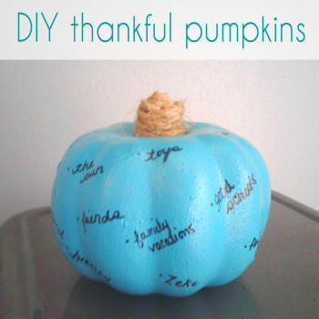 thankful pumpkins