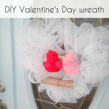 diy valentine's day wreath