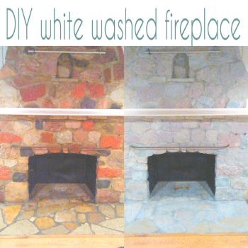 How To White Wash Your Stone Fireplace, How To Clean A White Stone Fireplace