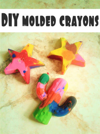 repurpose broken crayons