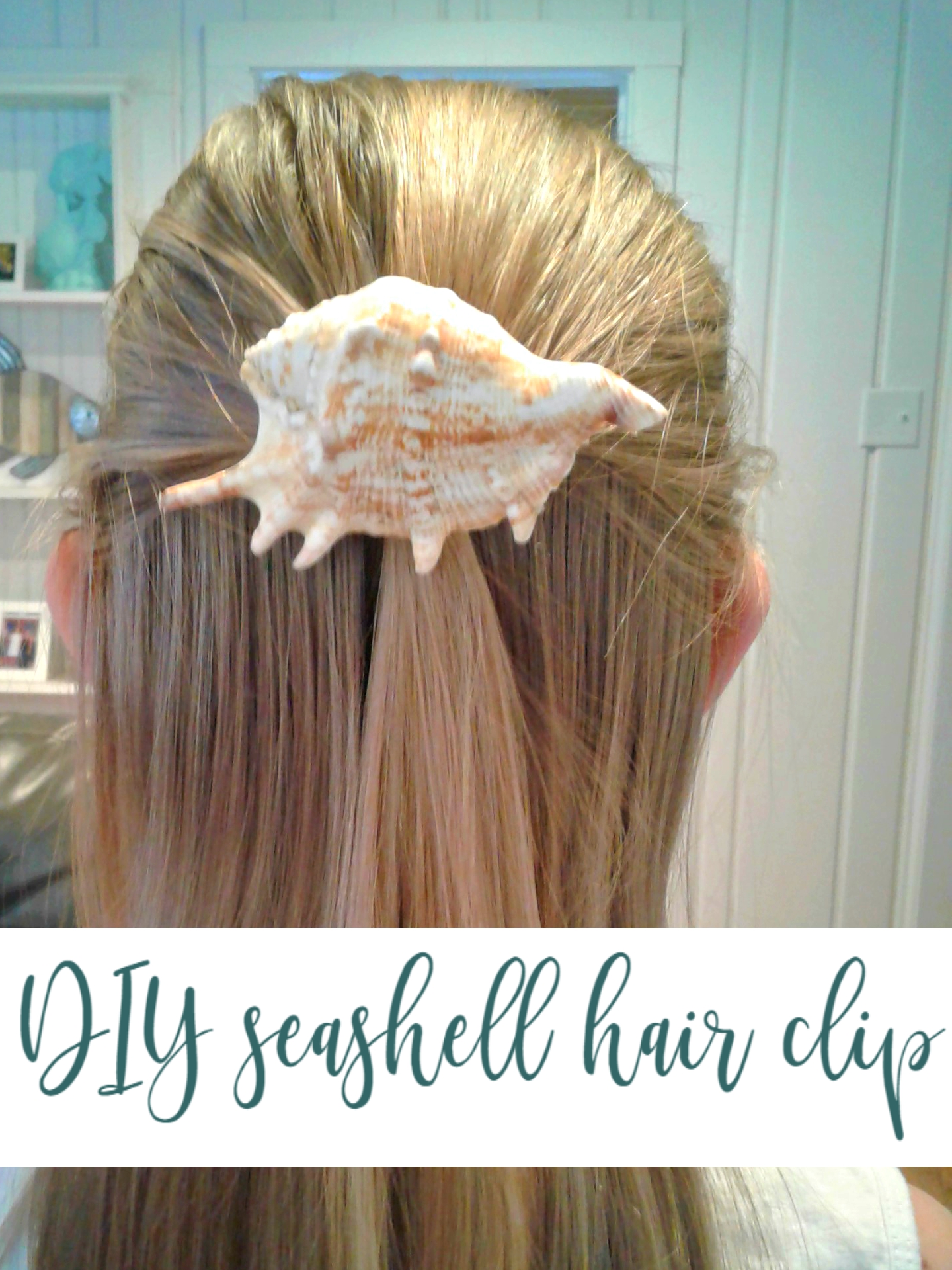 DIY seashell hair clip | Crazy DIY Mom