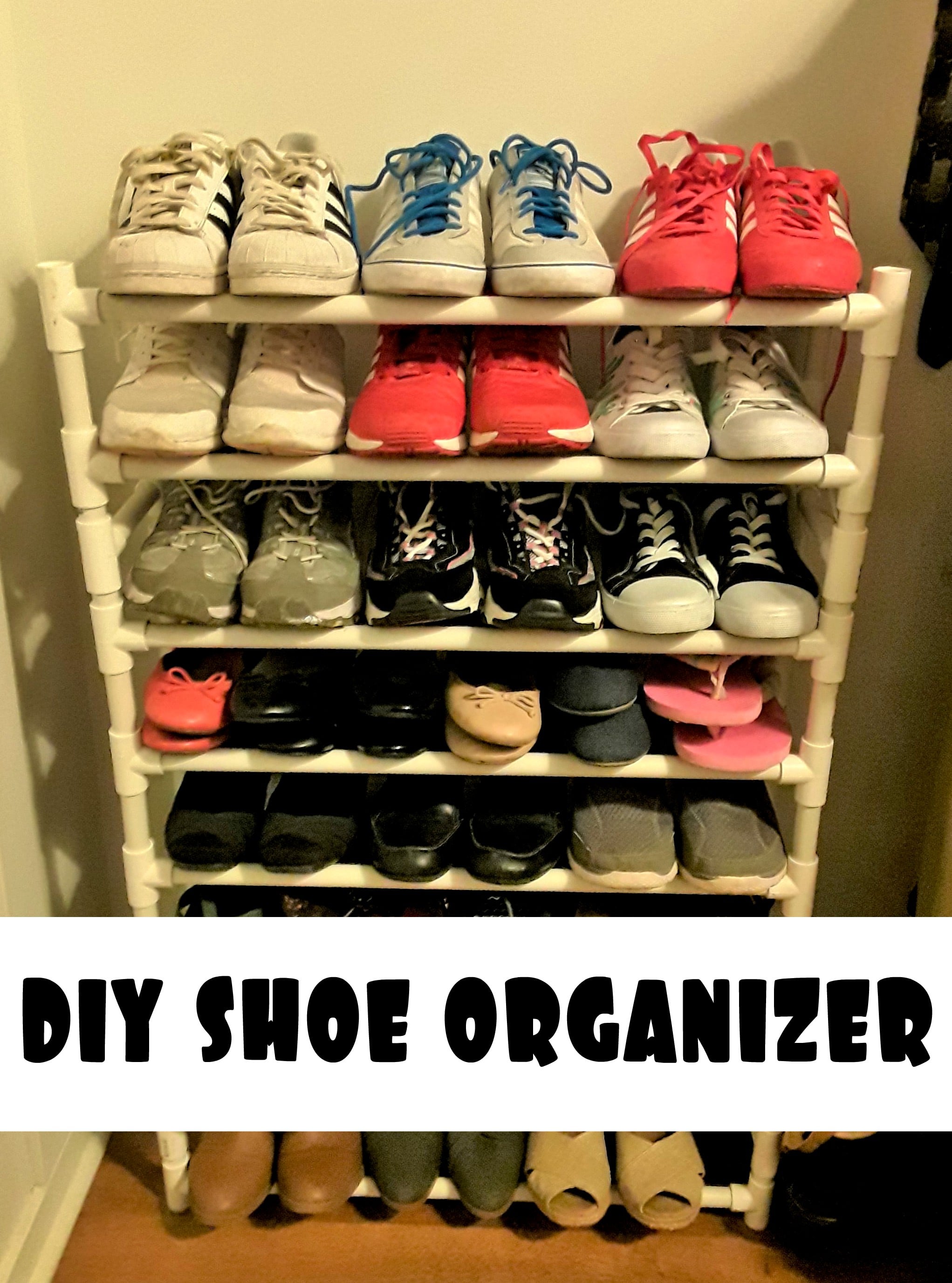 How to build an easy DIY shoe rack