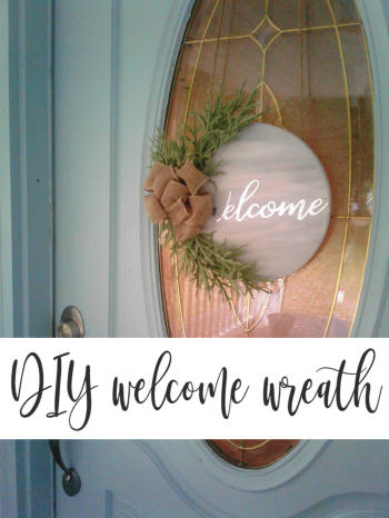 diy welcome wreath